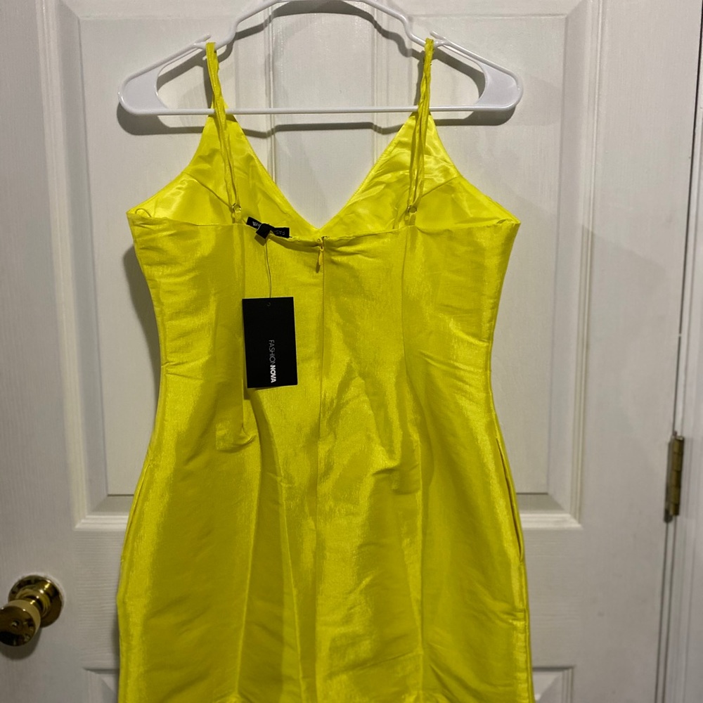 Yellow Mini Dress - Picture 3 of 4